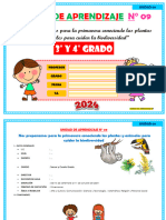 09.UNIDAD DE APRENDIZAJE IV CICLO-Nos Preparamos para La Primavera Conociendo Las Plantas y Animales para Cuidar La Biodiversidad