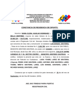 Constancia Residencia de Difunto Con Hijos