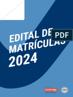 Edital Matriculas 2024