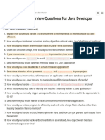 Scenario Based Interview Questions For Java Developer