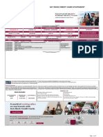 My Zone Credit Card Statement: Payment Summary