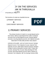 A Study On The Services of Sbi Bank in Thiruvalla Municipality-4