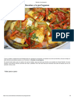 Bacalao A La Portuguesa