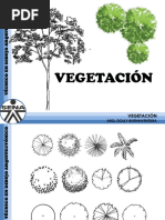 Vegetacion en Planta y Alzado