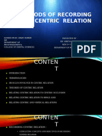 Centric Relation Seminar