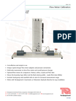 Flow Meter Calibration: Fluid Mechanics