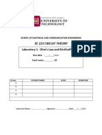 Laboratory No.1 Ohms Law and Kirchhoffs Laws