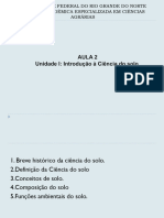 Aula 2 HístóricoImportanciaFunçõesSolo 2019 2