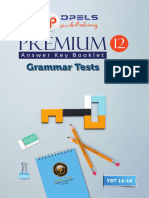 12 Grammar Tests Key Deniz Pınar Premium