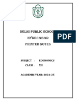 Xii-Economics Printed Notes 2024-25 - Full