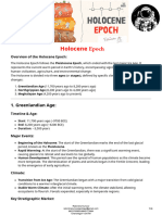 Holocene Epoch Overview