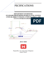 DOD Standard Pressurized Hydrant Fuel System - Type III and Cut-N-cover Standards