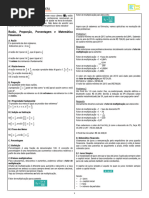 Álgebra - Módulo 03 - Razão Proporção Porcentagem