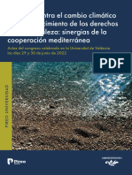 La Lucha Contra El Cambio Climático y El Reconocimiento de Los Derechos de La Naturaleza: Sinergias de La Cooperación Mediterránea