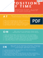 Prepositions of Time: On - To Express The Time Frame of When An