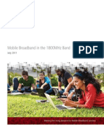 Mobile Broadband in The 1800Mhz Band: July 2011