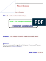 Les Agrégats de La Comptabilité National