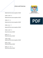 100 Grade 12 Functions and Inverses