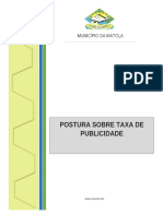 Postura de DE Publicidade Aprovada Pela Assembleia Municipal Dez 2020