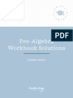 Workbook - Scientific Notation - Solutions