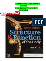 TEST BANK For Structure and Function of The Body 16th Edition (Patton, 2024), Chapter 1-22 - All Chapters