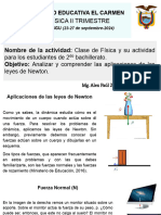 2do BGU. Aplicaciones de Las Leyes de Newton. 23-27 de Septiembre-2024