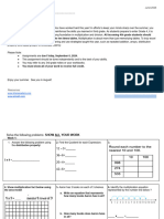 (Entering) 4th Grade 2024 Math Summer Assignment 