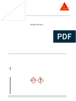 SikaWall 168 Plaster (Material Safety Data Sheet)