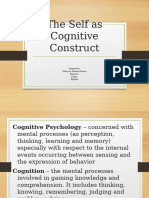 The Self As Cognitive Construct 1