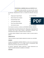 Acta de Constitucion de La Empresa