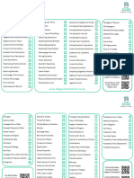 GCSE Maths Topic Checklist - Higher