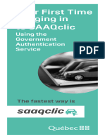 Your First Time Logging SAAQclic Government Authentication Service