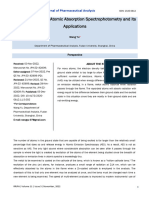 Instrumentation of Atomic Absorption Spectrophotometry and Its Applications