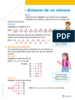 Múltiplos y Divisores de Un Número