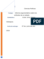 Informe Argumentativo Sobre Los Atributos de Un Estado