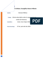 Informe Descriptivo Sobre La Organización Del Estado de Honduras.