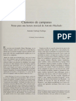 Clamoreo de Campanas Notas para Una Lectura