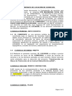 Contrato de Locación de Servicios Topografo