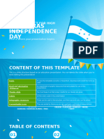 History Subject For High School - Honduras Independence Day by Slidesgo