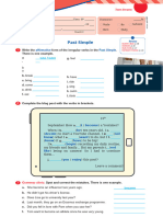 Enga8 Grammar Worksheet1 3 Past Simple