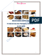 70 Recetas de Postres y Algo Mas