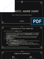 Killer Note - Anime Diary by Slidesgo