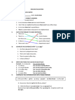 English Evaluation Ciclo III Unc.