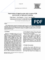 Improvement of Signal-To-Noise Ratio in Remote NQR Spectroscopy by High-Speed Sampling