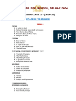 Syllabus Class 10