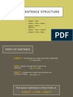 Basıc Sentence Structure