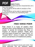 G8 - Free Verse Poetry