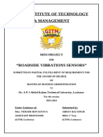 Roadside Vibrations Sensors