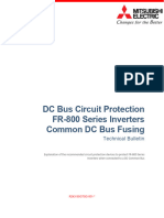 DC Bus Circuit Protection FR-800 Series Inverters Common DC Bus Fusing