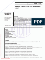 NBR 5733 - 1991 - Cimento Portland de Alta Resistência Inicial